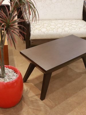 Centre table rectangular walnut color